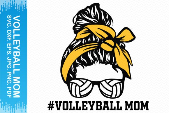 A Designer's Real-World Review of Messy Bun Volleyball Mom Clipart