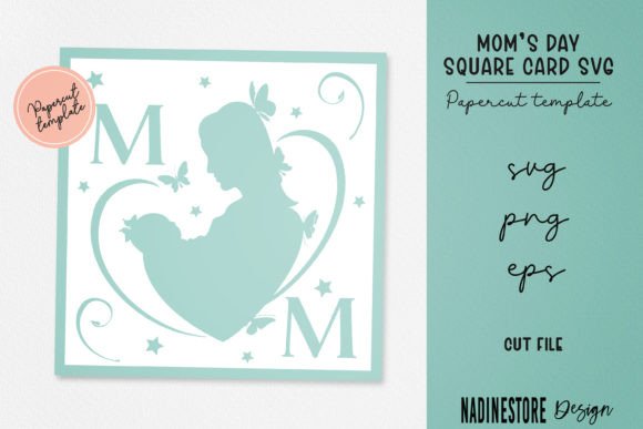 Mom’s Day Square Card Embroidery Design Review